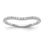 14k White Gold 1/8 carat Lab Grown Diamond VS/SI+ G+ Complete Wedding Band