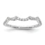 14k White Gold 1/3 carat Lab Grown Diamond VS/SI+ G+ Complete Wedding Band