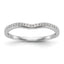 14k White Gold 1/10 carat Lab Grown Diamond VS/SI+ G+ Complete Wedding Band