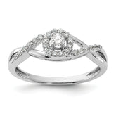 14k White Gold 1/4 carat Lab Grown Diamond VS/SI+ G+ Complete Round Halo Engagement Ring