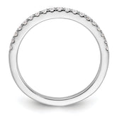 14k White Gold 1/5 carat Lab Grown Diamond VS/SI+ G+ Complete Wedding Band