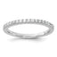 14k White Gold 1/5 carat Lab Grown Diamond VS/SI+ G+ Complete Wedding Band