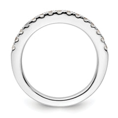 14k White Gold 1/2 carat Lab Grown Diamond VS/SI+ G+ Complete Wedding Band