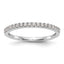 14k White Gold 1/5 carat Lab Grown Diamond VS/SI+ G+ Complete Wedding Band