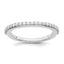 Lab-Grown Diamond Wedding Band in 14K White Gold, 2mm (1/3 ct. tw.), Size 7 - Sophia Jewelers