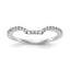 Lab-Grown Diamond Wedding Band in 14K White Gold, 1.54mm (1/5 ct. tw.), Size 7 - Sophia Jewelers