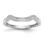 14k White Gold 1/10 carat Lab Grown Diamond VS/SI+ G+ Complete Wedding Band