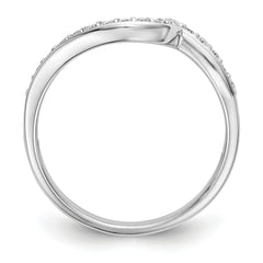 14k White Gold 1/5 carat Lab Grown Diamond VS/SI+ G+ Complete Wedding Band