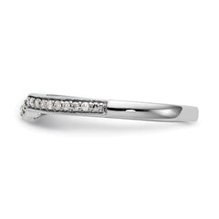 10k White Gold 1/10 carat Lab Grown Diamond VS/SI Complete Wedding Band