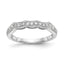 Lab-Grown Diamond Wedding Band in 14K White Gold, 2mm (1/4 ct. tw.), Size 7 - Sophia Jewelers