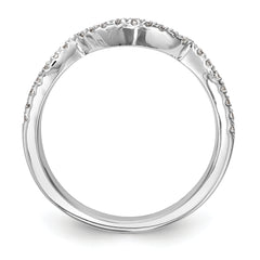 14k White Gold 1/4 carat Lab Grown Diamond VS/SI+ G+ Complete Wedding Band