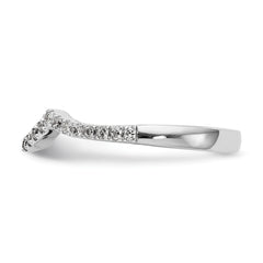 14k White Gold 1/4 carat Lab Grown Diamond VS/SI+ G+ Complete Wedding Band