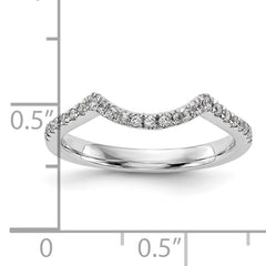 14k White Gold 1/4 carat Lab Grown Diamond VS/SI+ G+ Complete Wedding Band