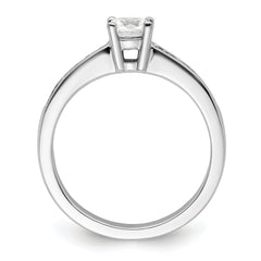 14k White Gold 3/4 carat Lab Grown Diamond VS/SI+ G+ Round Complete Channel Set Shared Prong Engagement Ring