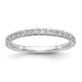 14k White Gold 3/8 carat Lab Grown Diamond VS/SI+ G+ Complete Wedding Band