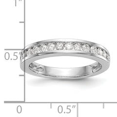 14k White Gold 1/2 carat Lab Grown Diamond VS/SI+ G+ Complete Wedding Band
