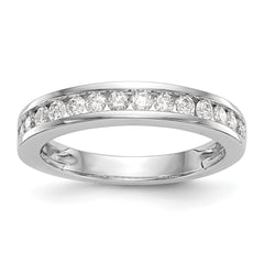 14k White Gold 1/2 carat Lab Grown Diamond VS/SI+ G+ Complete Wedding Band