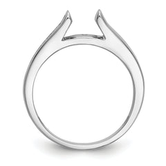 14k White Gold 1/4 carat Lab Grown Diamond VS/SI+ G+ Semi Mount Peg Set Engagement Ring