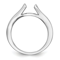 14k White Gold 1/3 carat Lab Grown Diamond VS/SI+ G+ Semi Mount Peg Set Engagement Ring