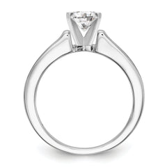 14k White Gold 1/4 carat Lab Grown Diamond VS/SI+ G+ Semi Mount Peg Set Engagement Ring