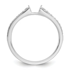 14k White Gold 1/3 carat Lab Grown Diamond VS/SI+ G+ Semi Mount Peg Set Engagement Ring