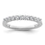 14k White Gold 1/2 carat Lab Grown Diamond VS/SI+ G+ Complete Wedding Band