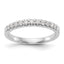14k White Gold 1/3 carat Lab Grown Diamond VS/SI+ G+ Complete Wedding Band