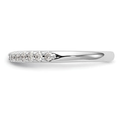 14k White Gold 1/4 carat Diamond Complete Wedding Band