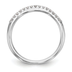 14k White Gold 1/6 carat Diamond Complete Wedding Band