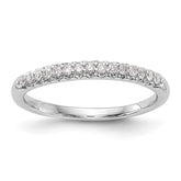 14k White Gold 1/6 carat Diamond Complete Wedding Band