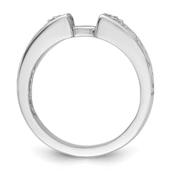 14k White Gold 1/20 carat Lab Grown Diamond VS/SI+ G+ Semi-Mount Pet Set Engagement Ring