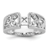 14k White Gold 1/20 carat Lab Grown Diamond VS/SI+ G+ Semi-Mount Pet Set Engagement Ring