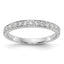 14k White Gold 1/3 carat Lab Grown Diamond VS/SI+ G+ Complete Wedding Band