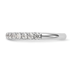 14k White Gold 1/2 carat Lab Grown Diamond VS/SI+ G+ Complete Wedding Band