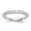 14k White Gold 3/4 carat Lab Grown Diamond VS/SI+ G+ Complete Wedding Band