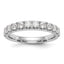 14k White Gold 7/8 carat Lab Grown Diamond VS/SI+ G+ Complete Wedding Band
