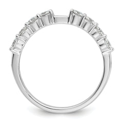 14k White Gold 3/4 carat Lab Grown Diamond VS/SI+ G+ Semi Mount Peg Set Engagement Ring