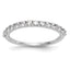 14k White Gold 3/8 carat Lab Grown Diamond VS/SI+ G+ Complete Wedding Band