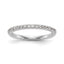 Lab-Grown Diamond Wedding Band in 14K White Gold, 2.1mm (3/8 ct. tw.), Size 7 - Sophia Jewelers