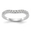 14k White Gold 1/3 carat Lab Grown Diamond VS/SI+ G+ Complete Size 9 Wedding Band