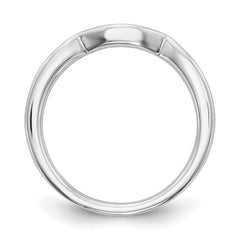 14k White Gold 1/5 carat Lab Grown Diamond VS/SI+ G+ Complete Wedding Band