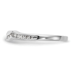 14k White Gold 1/5 carat Lab Grown Diamond VS/SI+ G+ Complete Wedding Band