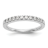 14k White Gold 1/3 carat Lab Grown Diamond VS/SI+ G+ Complete Wedding Band