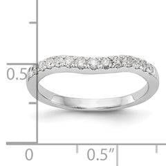 14k White Gold 1/3 carat Lab Grown Diamond VS/SI+ G+ Complete Wedding Band