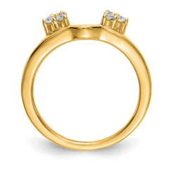 14k 1/6 carat Lab Grown Diamond VS/SI+ G+ Complete Ring Wrap