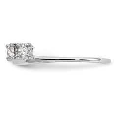 14k White Gold 1/2 carat Lab Grown Diamond VS/SI+ G+ Complete Ring Wrap