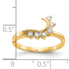 14k 1/6 carat Lab Grown Diamond VS/SI+ G+ Complete Ring Wrap