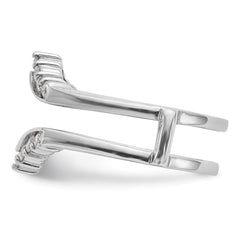 14k White Gold 1/3 carat Lab Grown Diamond VS/SI+ G+ Complete Ring Guard