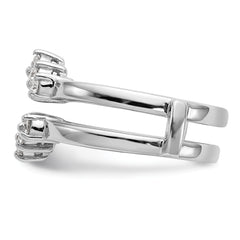 14k White Gold 1/3 carat Lab Grown Diamond VS/SI+ G+ Complete Ring Guard