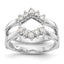 14k White Gold 1/3 carat Lab Grown Diamond VS/SI+ G+ Complete Ring Guard